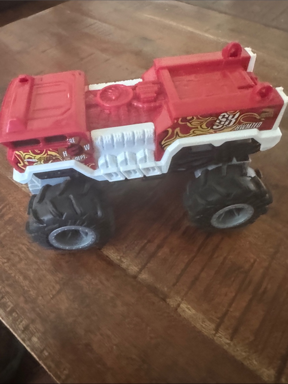 Hot wheels fire truck